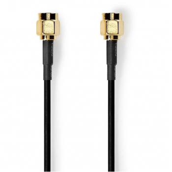 Cable de Antena SMA Macho 1m Chapado en Oro 50 Ohm Apantallado Individualmente