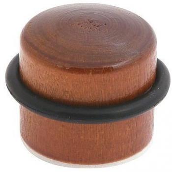 WOLFPACK LINEA PROFESIONAL 5320311 Tope Puerta Atornillable Adhesivo Madera Redondo Roble Claro, Marrón, 12x9x3 cm
