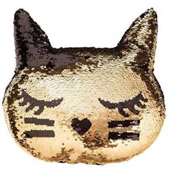MONTEMAGGI - Cojín mágico con diseño de gato, 23 x 7 x 40 cm
