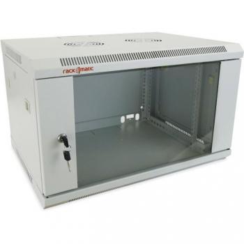 Armario rack mural 19 6U 600x450x370mm pared blanco SOHORack de RackMatic