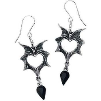 Alchemy Gothic Murciélagos del amor Par de Pendientes