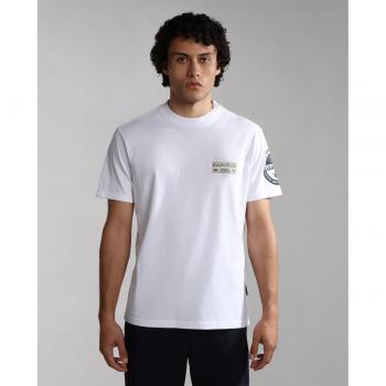 Camiseta Napapijri Amundsen de hombre color verde militar claro de manga corta