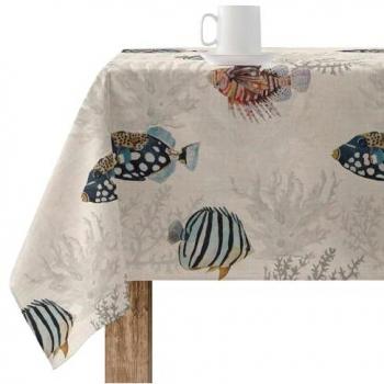 Mantel Antimanchas Belum 0120-318 Multicolor 300x155 cm, Tacto Extrasuave, Tejido 100% algodón orgánico