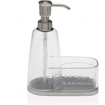 Dispensador de Jabón Versa Transparente Poliestireno 8 x 19,5 x 16 cm