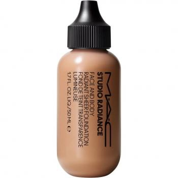 MAC Cosmetics Studio Radiance Face and Body Radiant Sheer Foundation, lightweight foundation for face and body, shade N4, 50 ml