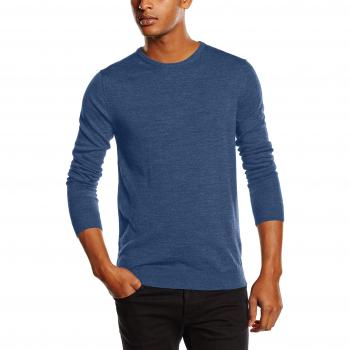 SELECTED HOMME Shdtower Merino Crew Neck Noos, Suéter para Hombre, Azul