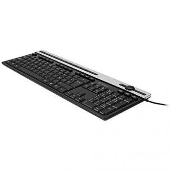 Unykach Teclado Multimedia A2930, Tecla Plana de Membrana con 105 Teclas+12 Multimedia, Conexión USB, Disposición QWERTY Español