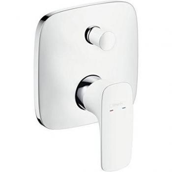 Hansgrohe 15445400 PuraVida Grifo de bañera Empotrado Blanco/Cromo