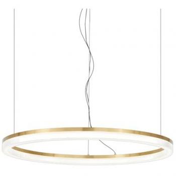 Lámpara colgante LED Crown Ø 60 cm, metal color latón, 30W, 3000K, IP20