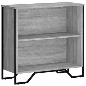 Librería Sonoma de madera multicapa gris 80x31x74,5 cm