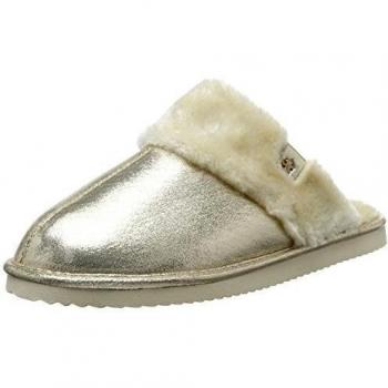 flip*flopCuddle - Pantuflas cálidas con forro Mujer
, color Dorado, talla 39