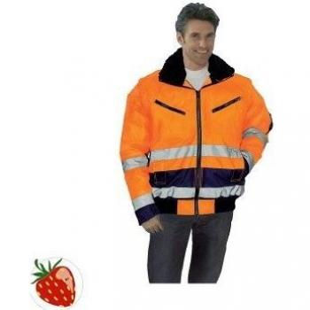 Chaqueta de piloto de alta visibilidad naranja/marina talla L Prevent