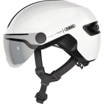 Abus HUD-Y ACE Urban Bike Helmet Shiny White Size L