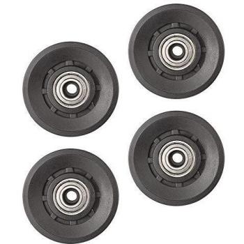 Topfinder 90mm Polea de Rodamiento Universal, 4Pcs Poleas Gimnasio, Rueda Universal para Maquina de Cables y Fitness Equipo, Parte de Puerta de Garaje
