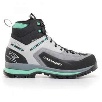 Botas Garmont Vetta Tech Gore-Tex Femenino Gris, características: impermeables, transpirables, suela Vibram, diseño ligero, soporte para tobillo, cierre de cordones, color gris con detalles en negro y