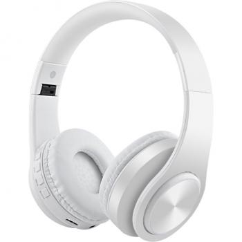 Auriculares inalámbricos Bluetooth estéreo plegables con micrófono, soporte para tarjeta SD y graves profundos ajustables
