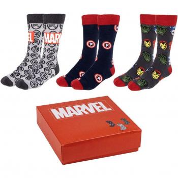 Marvel Classic Socks Pack - 3 Pairs - Size 40/46 - Cotton Blend