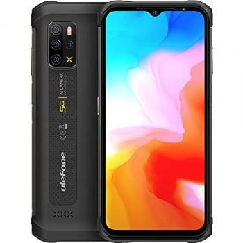 Ulefone Armor 12 5G Teléfono Móvil Resistente, Dimensity 700 Octa-Core 8GB + 128GB, 6.52 '' Android 11 Smartphone, 48MP Cámara Cuatro, HiFi Altavoz, IP68 Waterproof, GPS NFC Carga Inalámbrica Negro