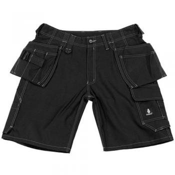 Pantalones Cortos de Trabajo Mascot Zafra 09349 con Bolsillos Colgantes, Talla C54, Color Negro