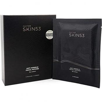 Q77+ Factor Skin 53 - Parches para el contorno de ojos - Contorno de ojos con ácido hialurónico - Efecto lifting - Antiarrugas - Corrector de ojeras - Para hombres y mujeres - Con 53 aminoácidos -5uds