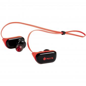NGS ARTICA RANGER RED AURICULAR DEPORTIVO POR BLUETOOTH - ESTEREO - RADIO ACCION 10M - FUNCION MANOS LIBRES - RESISTENTES AL AGUA - BAT. RECARGABLE