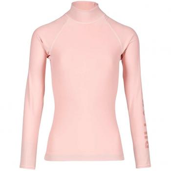 G.S.M. Europe - Billabong Logo LS Mujer Rash Guard, Primavera/Verano, Mujer, Color Rubor, tamaño Medium