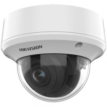 Cámara Dome Hikvision 5MP Analog HD TVI PoC con Lente Varifocal 2.7-13.5mm