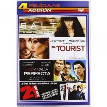 Pack Acción 2: Salt, The Tourist, Escapada Perfecta, 21 Black Jack [DVD]
