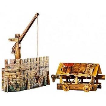 Keranova keranova341 Clever Papel la Ciudad Medieval colección Ariete 3D Puzzle