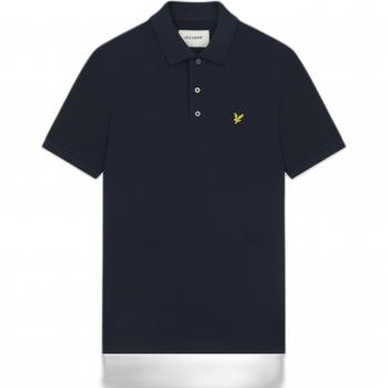 Lyle & Scott Men's Plain Polo Shirt - Navy - Size: Small/Regular 36