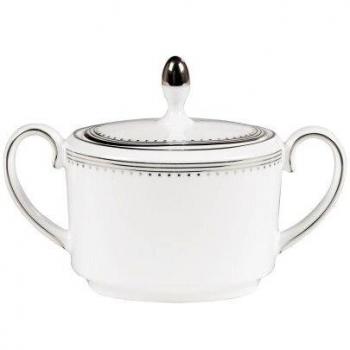 Wedgwood 50116405614 Vera Wang - Azúcar cubierto de grogrén, porcelana fina, color blanco