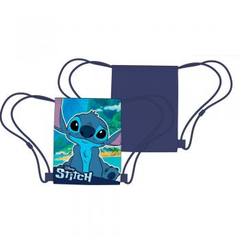 Mochila saco Disney de Stitch azul 40cm