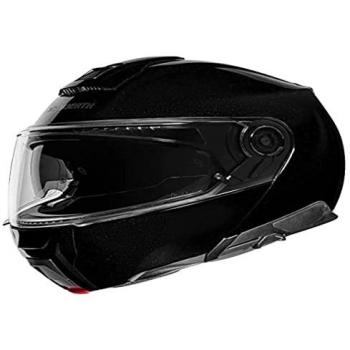 Casco Modular Schuberth C5 - Fibra de Vidrio y Carbono, Negro Brillante, Talla XL, ECE Certificado