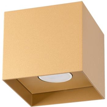 Sollux Hati Downlight de superficie minimalista cuadrado dorado 1x GU10