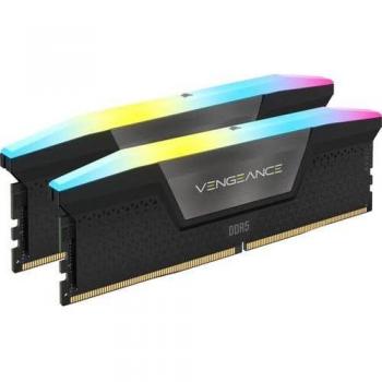 Corsair Vengeance RGB 32 GB (2 x 16 GB) DDR5 6000 MHz Desktop Memory Module, 288-pin DIMM, Black