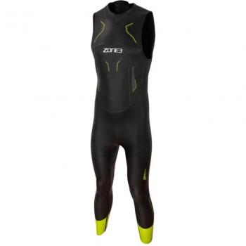 Traje de neopreno Zone3 Vision para hombre, color negro y amarillo, talla S-M