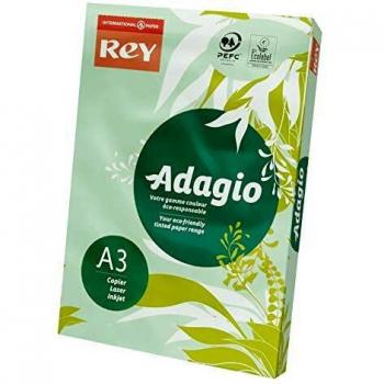 Dohe 30138 - Pack de 500 papeles, DIN A3,. color verde esmeralda pastel