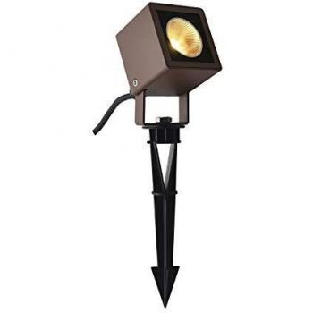Foco LED para Exterior NAUTILUS 10 con Base en Espiga, Color Óxido, IP65, 3000K, 8.5W