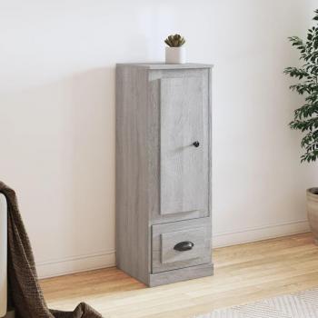 Aparador alto gris Sonoma 36x35,5x103,5 cm madera multicapa