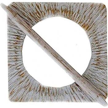 Alzapaños para Cortina MDF Porto PM - Blanco/Oro