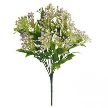 Ramo atado planta artificial violeta Gypsos 38 cm