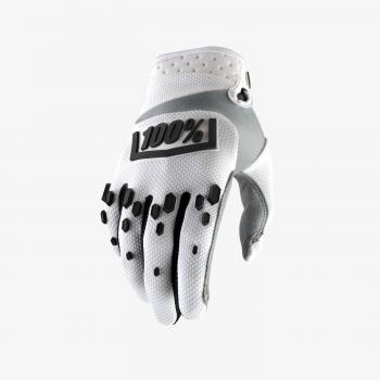 100% Airmatic Guante de montaña Unisex, Color Blanco/Negro