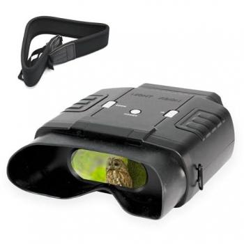 Prismáticos de Visión Nocturna Digital FISHTEC - Alcance de 400 m de día y 60 m de noche, Zoom X6, Grabación de fotos y vídeo, Estuche incluido