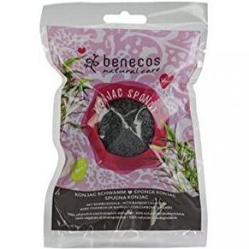 Benecos - natural beauty 92096 Esponja konjac - bambú negro - 100% biodegradable