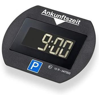 Needit Disco de estacionamiento electrónico Park Lite I Disco de estacionamiento automático eléctrico con autorización de la Agencia Federal de Viajes I Reloj de Parque Digital con 2 Pantallas