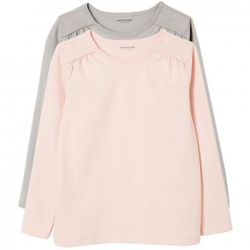 VERTBAUDET Lote de 2 Camisetas Lisas de Manga Larga niña Lote Gris 6A