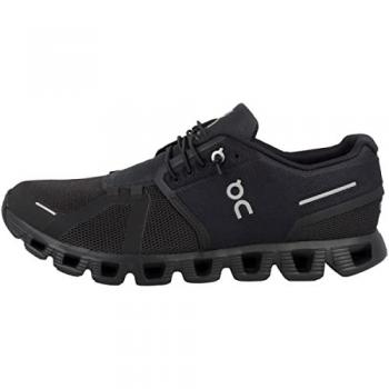 On Cloud 5 Men's Black Leather Sneakers - Size 48