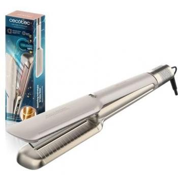 Plancha de Pelo Cecotec Air Lisse Champagne 600W, Tecnología Iónica, Protección del Cabello, Keratina y Aceite de Argán, 3 Modos y Motor BLDC
