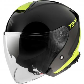 Casco Jet MT Helmets Thunder 3 SV Giallo Brillante Talla XS