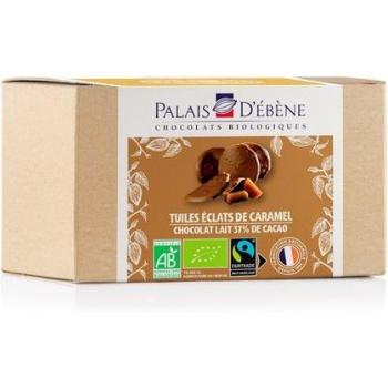 Tejas de Chocolate con Leche y Caramelo Bio 120g Palais Debène